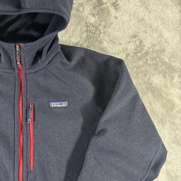 Patagonia Better Sweater Fleece Sweater Men's XL Navy Full-Zip Hooded Jacket - Picture 3 of 8